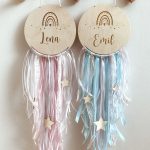 Dream catcher with name and rainbow 3